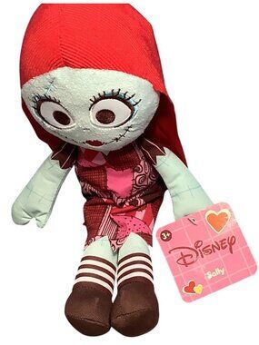 Disney Sally Plush Doll 10" Nightmare Before Christmas Red Hair Patchwork Dress